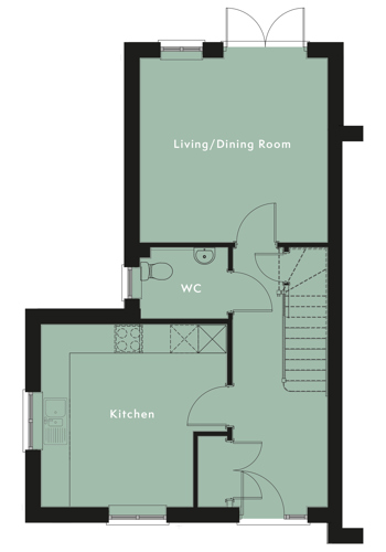 ground floor plan plot 21 oakley grange