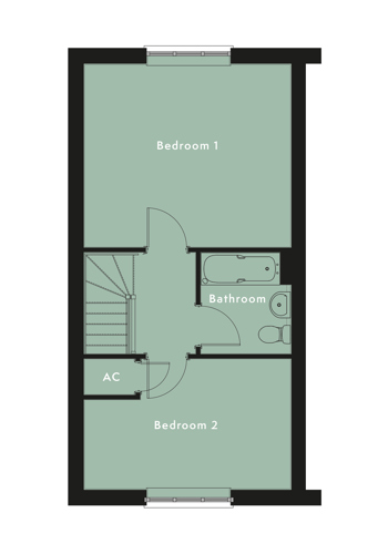 First floor plan plot 35 oakley grange