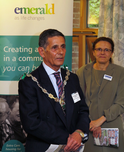 Ashford mayor cllr Winston Michael and deborah White