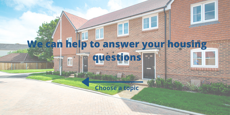 Choose a topic to answer your house questions