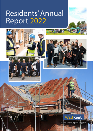 The front cover of West Kent's residents' annual report