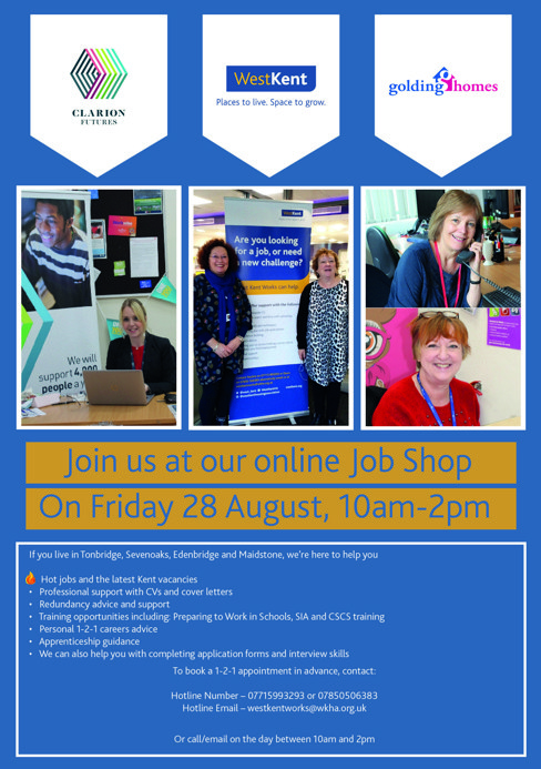 advert for job shop on 28th Aug 2020