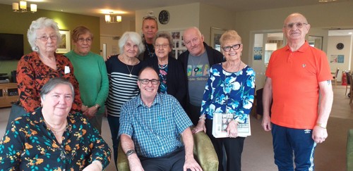 Wayne with friends at Montgomery Court