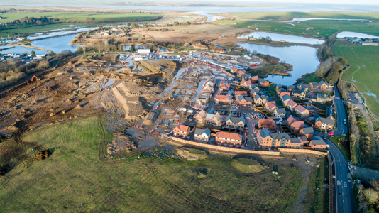 Faversham Lakes Drone Shot 1